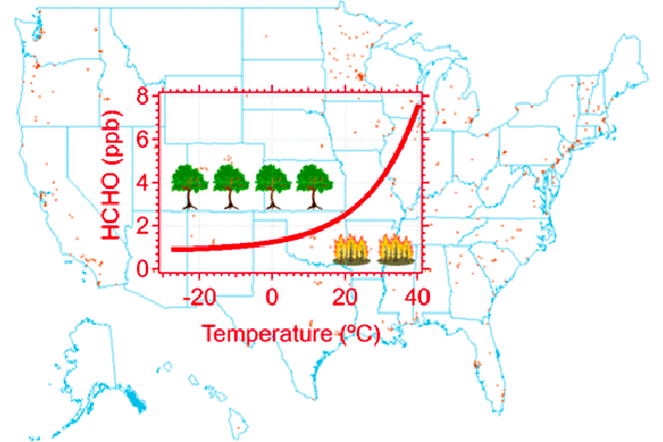 Image for Climate and Wildfires Drive Persistent U.S. Formaldehyde Levels