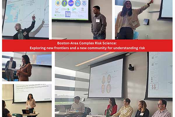 collage of images of speakers at conference